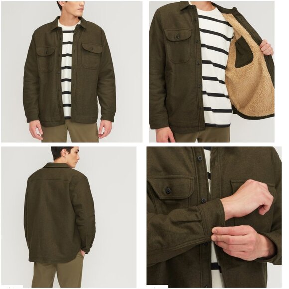 Everlane The ReNew Fleece-Lined Heavyweight Overshirt Size XL - Picture 1 of 16